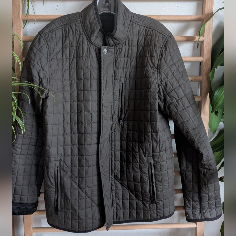 Vince Men's Quilted Puffer Jacket - Dark green